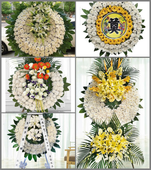 湖北黄冈市英山县方家咀乡石龙头村花圈速递
